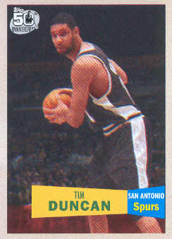 2007-08 Topps 1957-58 Variations #21 Tim Duncan
