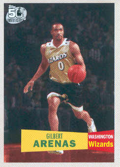 2007-08 Topps 1957-58 Variations #100 Gilbert Arenas