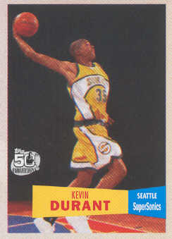 2007-08 Topps 1957-58 Variations #112 Kevin Durant
