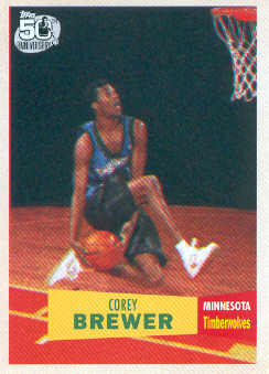 2007-08 Topps 1957-58 Variations #117 Corey Brewer