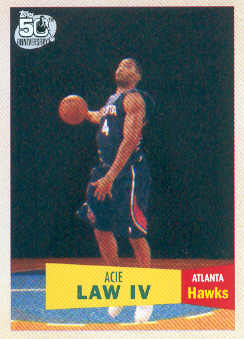 2007-08 Topps 1957-58 Variations #121 Acie Law