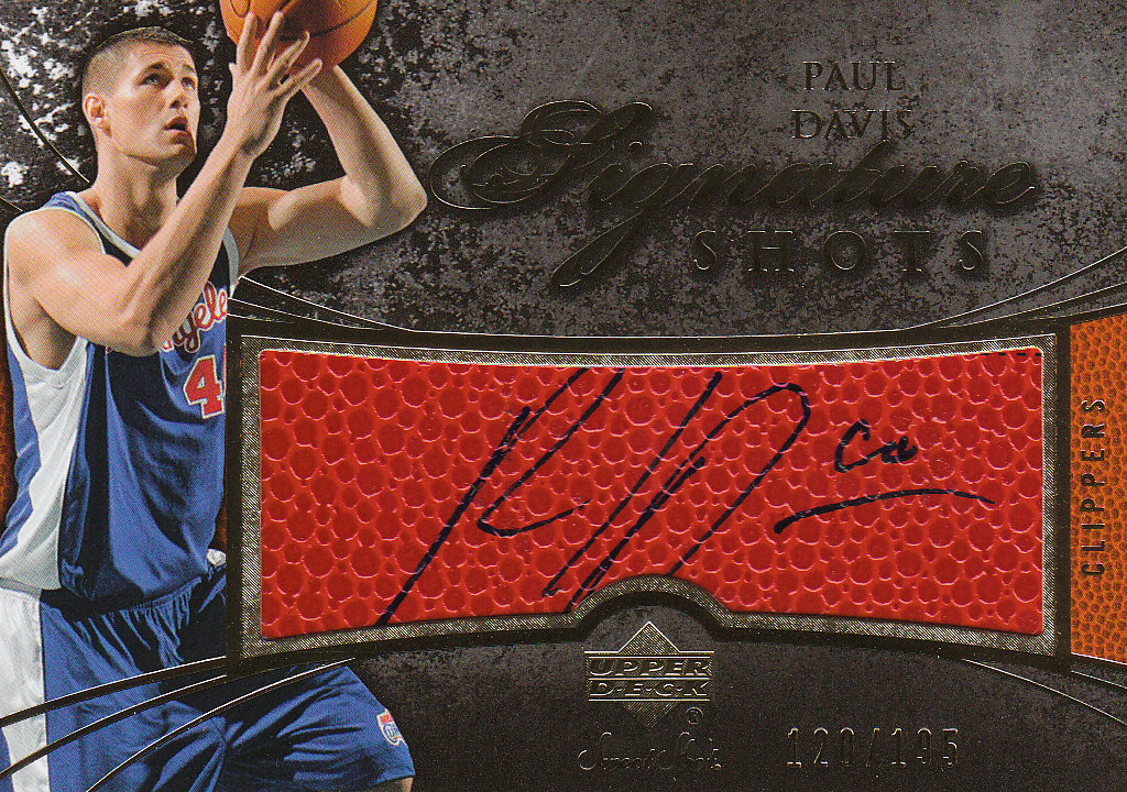 2007-08 Sweet Shot Signature Shots #PD Paul Davis/195