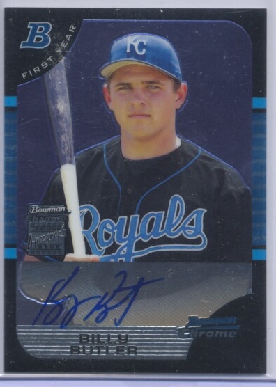 2005 Bowman Chrome #353 Billy Butler AU RC