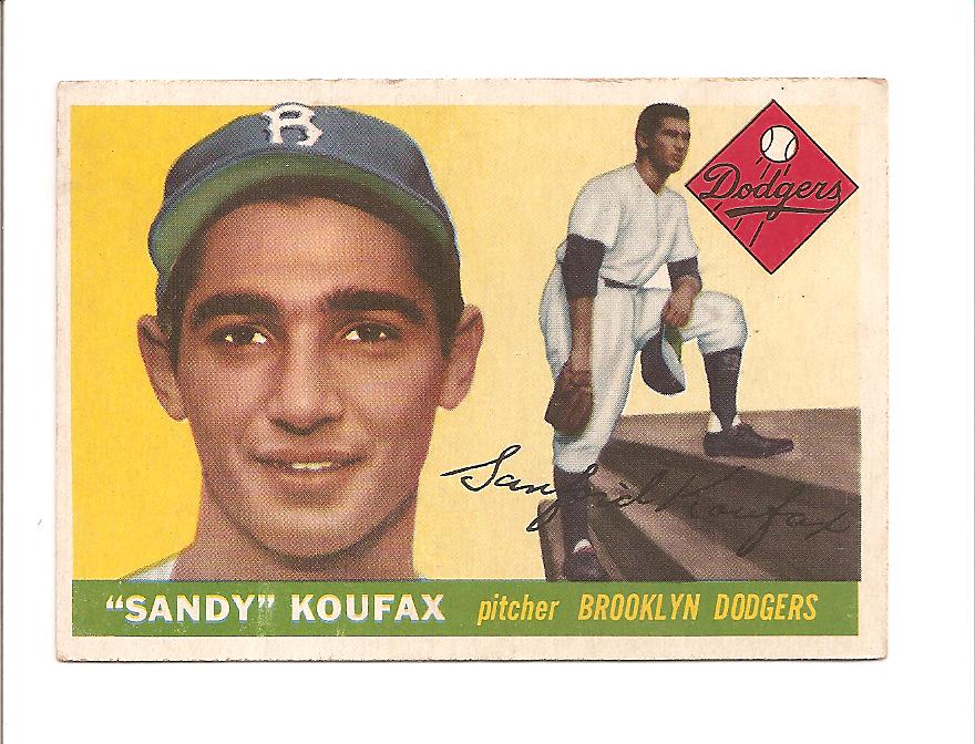 1955 Topps #123 Sandy Koufax RC