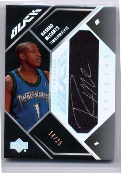 2006-07 UD Black Autographs Veterans #RM Rashad McCants/99