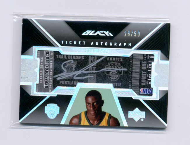 2006-07 UD Black Autographs Tickets #SS Saer Sene