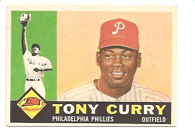 1960 Topps #541 Tony Curry RC Actual scan