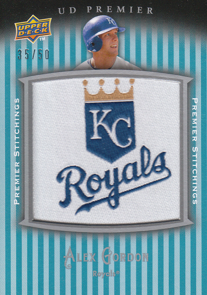 2008 Upper Deck Premier Stitchings #AG Alex Gordon/50