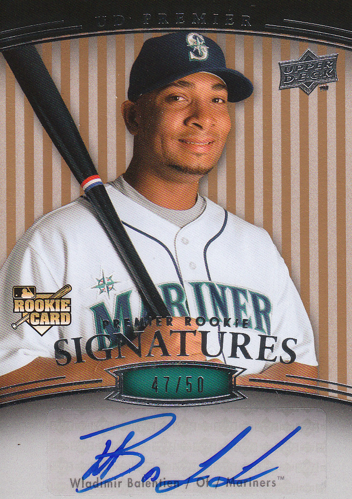 2008 Upper Deck Premier Gold #204 Wladimir Balentien AU/50