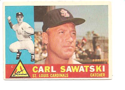 1960 Topps #545 Carl Sawatski EX Actual scan