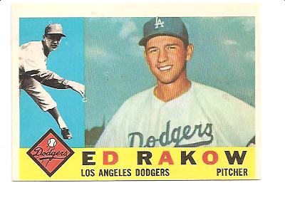 1960 Topps #551 Ed Rakow RC EX Actual scan