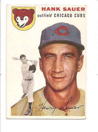 1954 Topps #4 Hank Sauer