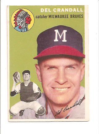 1954 Topps #12 Del Crandall