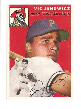 1954 Topps #16 Vic Janowicz