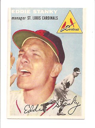 1954 Topps #38 Eddie Stanky MG EXMT Actual scan