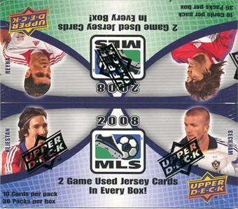 2008 Upper Deck MLS Soccer Factory Sealed Hobby Box - 2 Memorabilia Cards ( Possible David Beckham ) Per Box On Avg. - Possible Autographed Cards - In Stock Now    