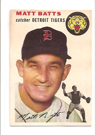 1954 Topps #88 Matt Batts