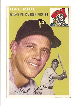 1954 Topps #95 Hal Rice