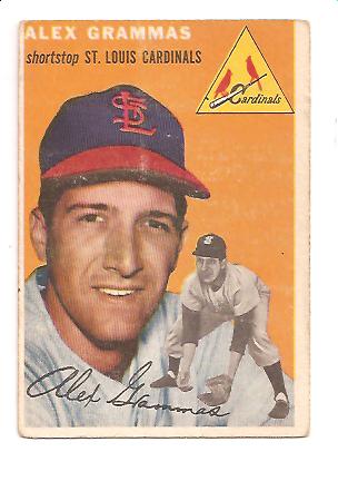 1954 Topps #151 Alex Grammas RC