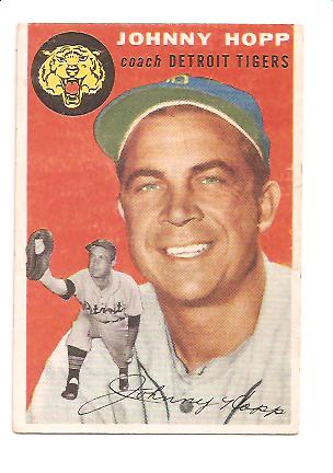 1954 Topps #193 Johnny Hopp CO