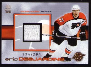2000-01 Crown Royale Game-Worn Jerseys #19, Eric Desjardins /594