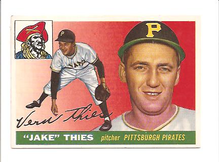 1955 Topps #12 Vernon (Jake) Thies RC