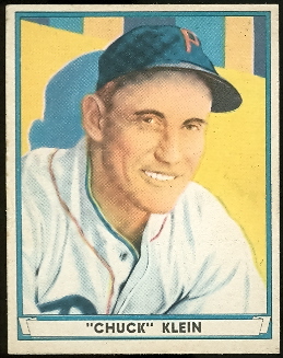1941 Play Ball #60 Chuck Klein front image