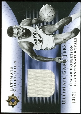 2005-06 Ultimate Collection Jerseys Gold #UJOR Oscar Robertson/20