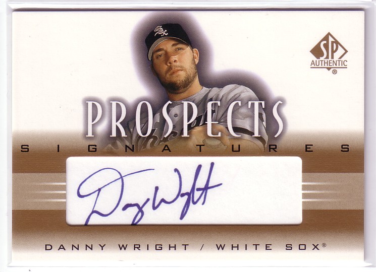 2002 SP Authentic Prospects Signatures #PDW Danny Wright