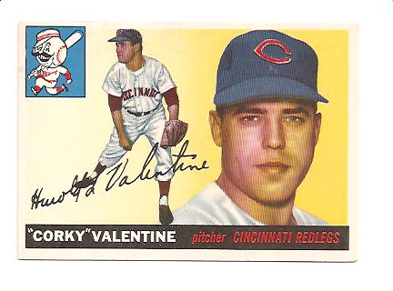 1955 Topps #44 Harold Valentine RC