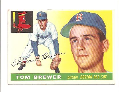 1955 Topps #83 Tom Brewer RC