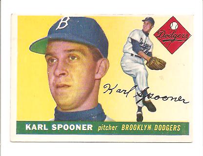 1955 Topps #90 Karl Spooner RC