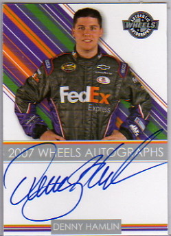 2007 Wheels Autographs #14 Denny Hamlin NC HG