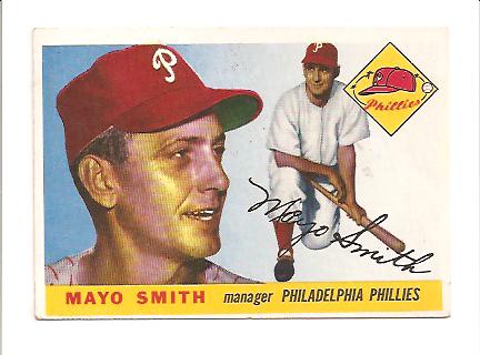 1955 Topps #130 Mayo Smith MG RC