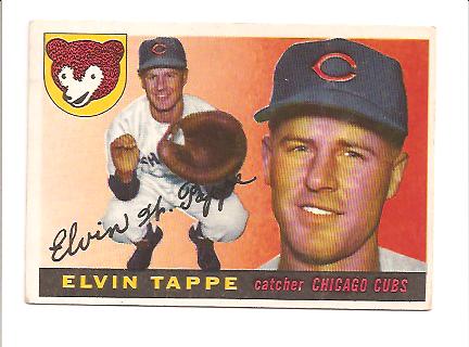 1955 Topps #129 Elvin Tappe EX Actual scan