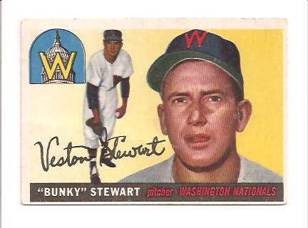 1955 Topps #136 Bunky Stewart RC