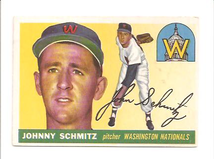 1955 Topps #159 Johnny Schmitz