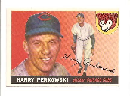 1955 Topps #184 Harry Perkowski DP