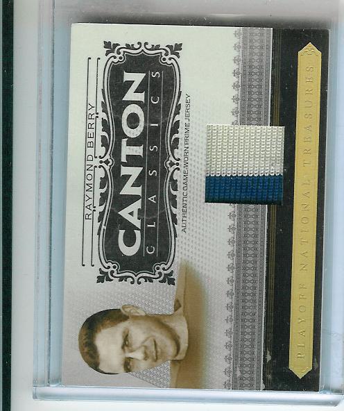 2006 Playoff National Treasures Canton Classics Materials Prime #54 Raymond Berry
