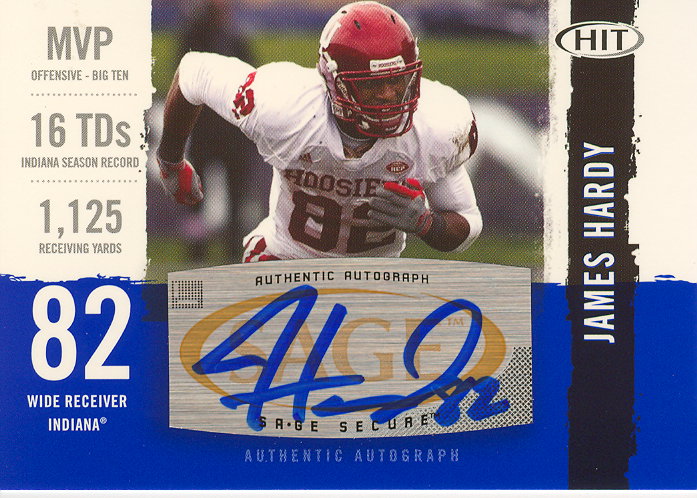 2008 SAGE HIT Autographs #A28 James Hardy