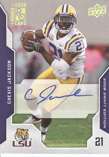 2008 Upper Deck Draft Edition Autographs #13 Chevis Jackson