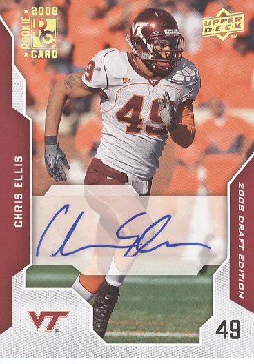 2008 Upper Deck Draft Edition Autographs #16 Chris Ellis