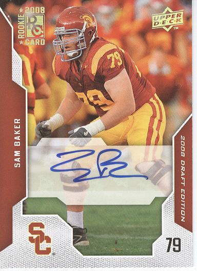 2008 Upper Deck Draft Edition Autographs #88 Sam Baker