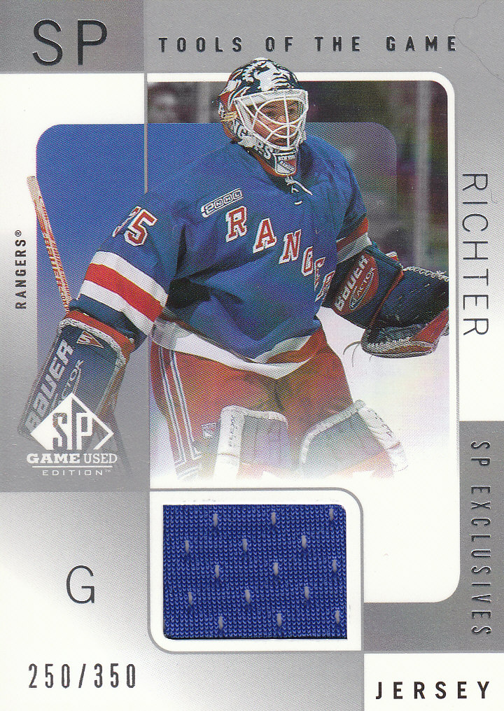 2000-01 SP Game Used Tools of the Game Exclusives #MR Mike Richter
