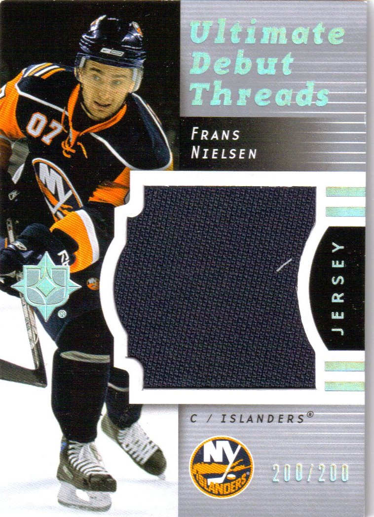 2007-08 Ultimate Collection Ultimate Debut Threads Jerseys #DTFN Frans Nielsen