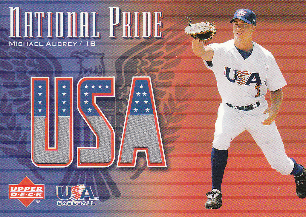 2003 Upper Deck National Pride Memorabilia #MA Michael Aubrey