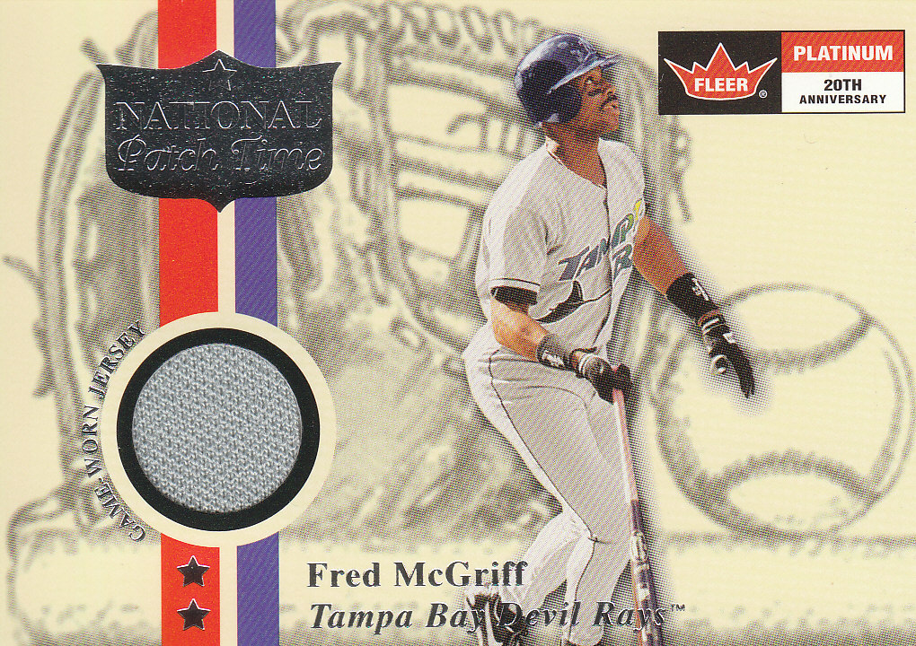 2001 Fleer Platinum National Patch Time #36 Fred McGriff S1
