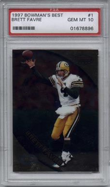 1997 Bowman's Best Football #1 Brett Favre Gem Mint PSA 10 AWESOME!!