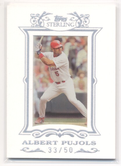 2007 Topps Sterling Framed White Suede #169 Albert Pujols