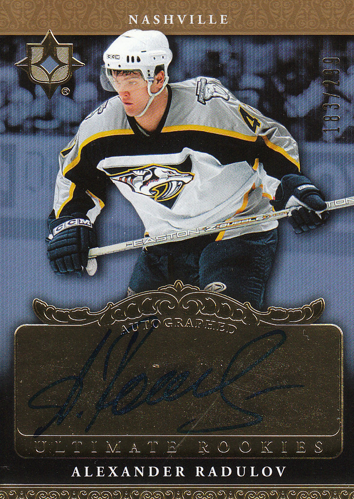 2006-07 Ultimate Collection #117 Alexander Radulov AU RC front image